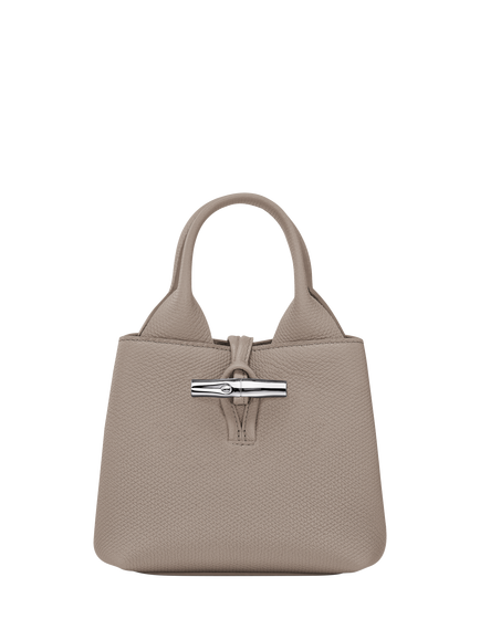 Longchamp Le Roseau XS Grained Leather Crossbody Bag, Clay