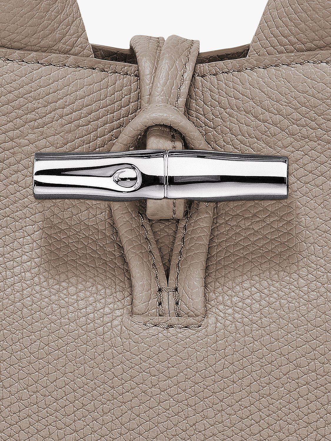 Product image 2 of 2, which shows Longchamp Le Roseau XS Grained Leather Crossbody Bag, Clay