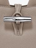 Longchamp Le Roseau XS Grained Leather Crossbody Bag, Clay
