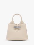 Longchamp Le Roseau XS Grained Leather Crossbody Bag, Paper