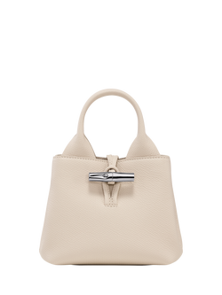 Longchamp Le Roseau XS Grained Leather Crossbody Bag, Paper