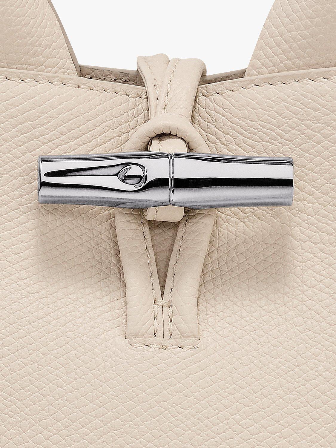 Product image 3 of 3, which shows Longchamp Le Roseau XS Grained Leather Crossbody Bag, Paper
