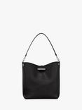 Longchamp Le Roseau Grained Leather Large Shoulder Bag