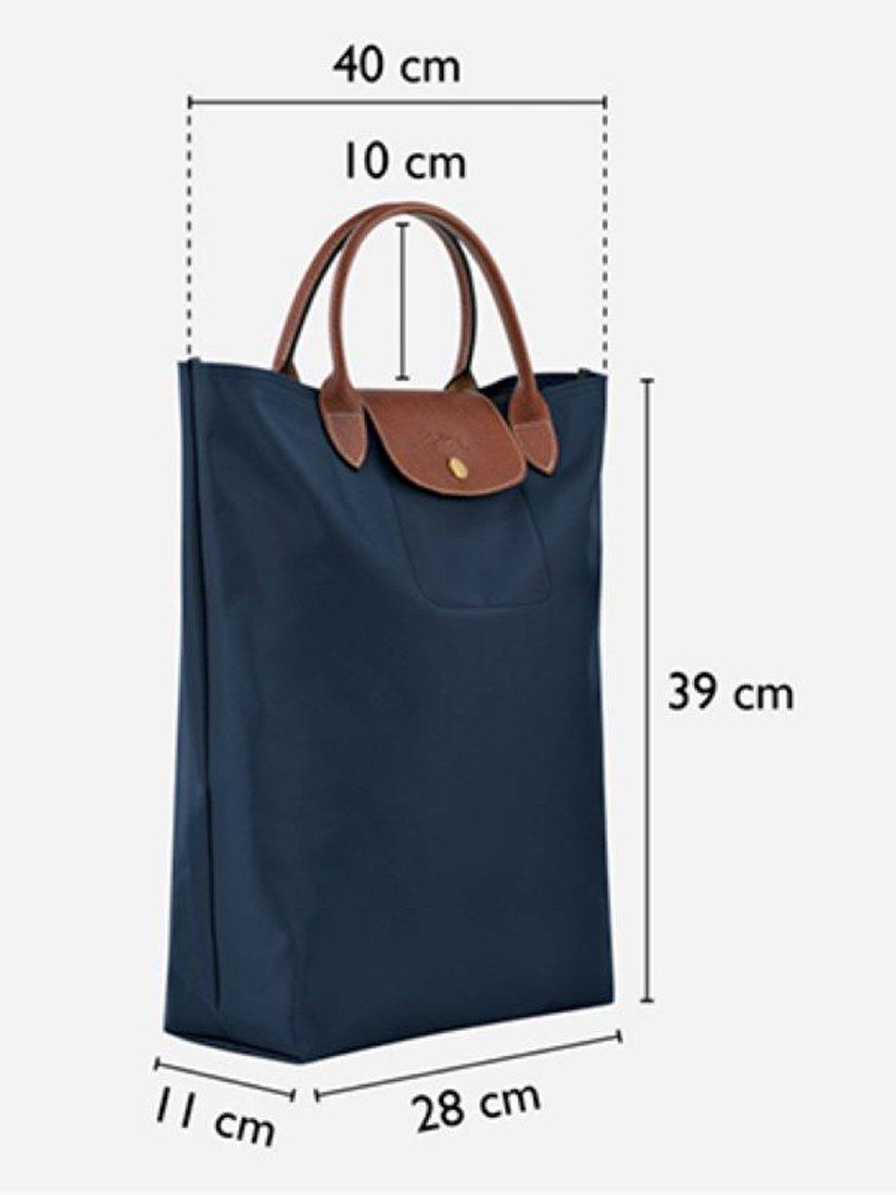 Product image 3 of 3, which shows Longchamp Le Pliage Medium Tote Bag, Black
