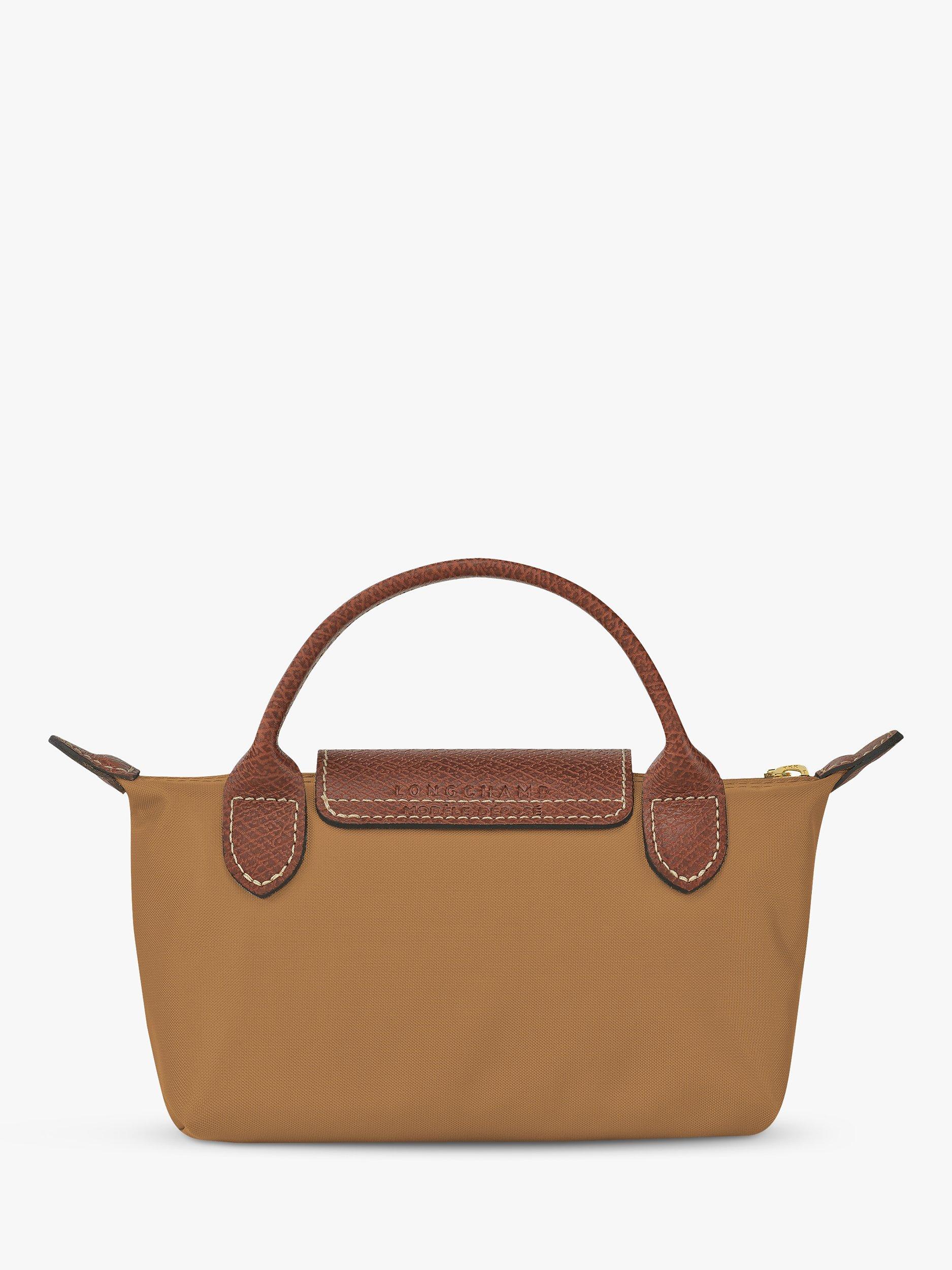 Longchamp Le Pliage Green Pouch Fawn