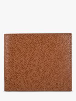 Longchamp Le Foulonné Slim Leather Wallet, Caramel
