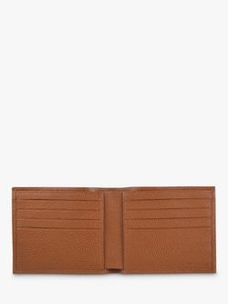 Longchamp Le Foulonné Slim Leather Wallet - view 2, Caramel