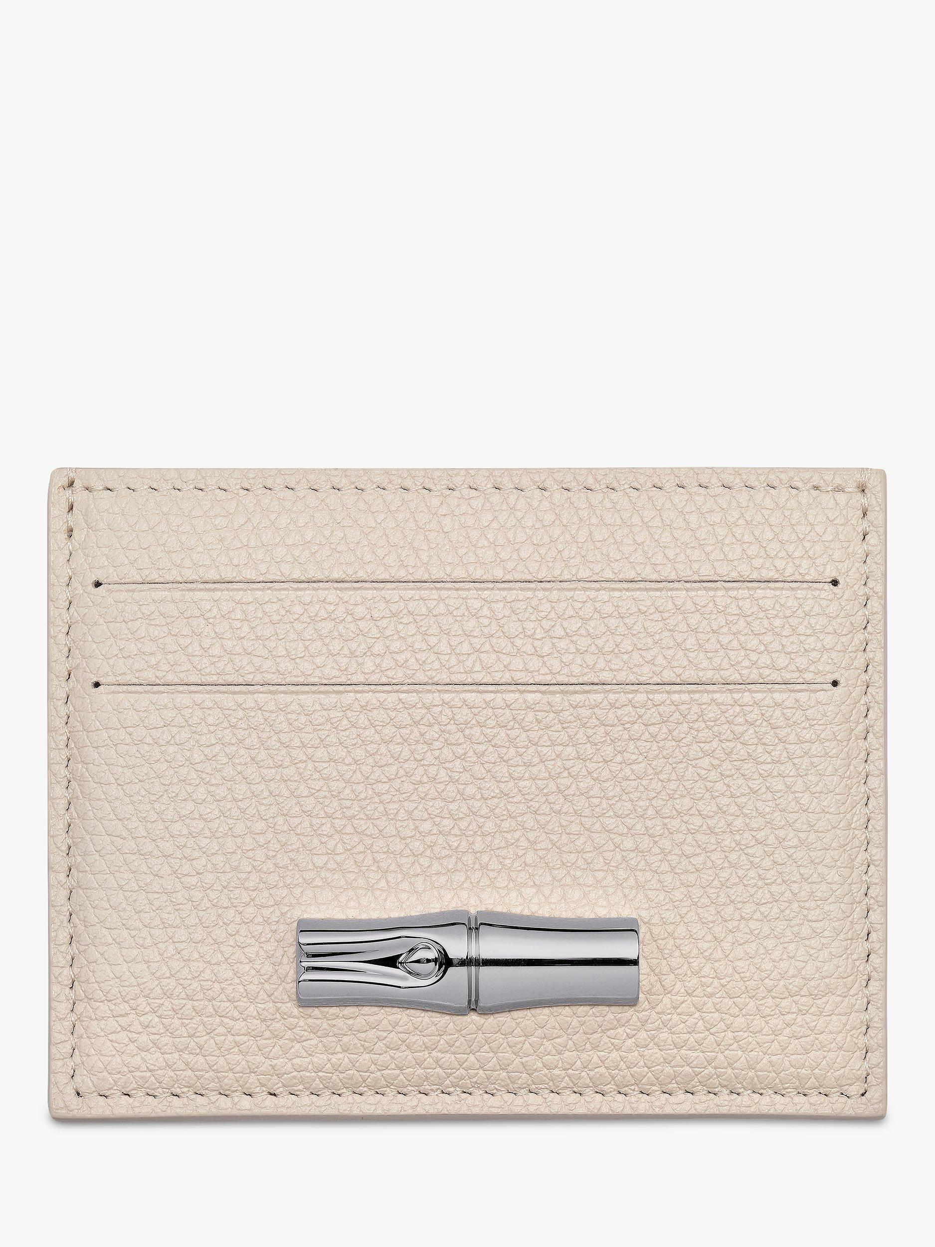 Product image 1 of 2, which shows Longchamp Le Roseau Leather Card Holder, Paper