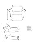 John Lewis Camber Leather Armchair, Light Leg, Matt Pearl