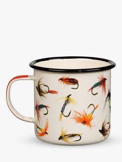 Gentlemen's Hardware Fly Fishing Enamel Mug, 500ml - view 2, 