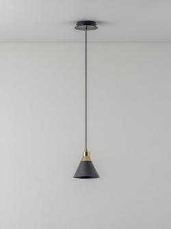 houseof Cone Pendant Ceiling Light - view 2, Charcoal Grey