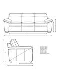 John Lewis Camden Grand 4 Seater Leather Sofa, Light Leg