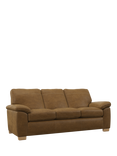 John Lewis Camden Grand 4 Seater Leather Sofa, Light Leg, Demetra Light Tan