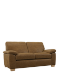 John Lewis Camden Medium 2 Seater Leather Sofa, Light Leg, Demetra Light Tan