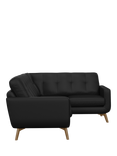 John Lewis Barbican RHF Corner End Leather Sofa, Light Leg
