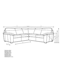 John Lewis Camden 5+ Seater Corner Leather Sofa, Light Leg - view 2, Demetra Green