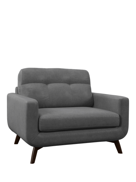 John Lewis Barbican Leather Snuggler, Dark Leg, Shad
