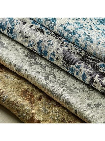 Harlequin Aconite Furnishing Fabric - view 2, Frost/Sky