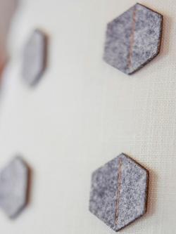 Harlequin Convex Furnishing Fabric - view 2, Steel/Copper