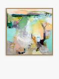 John Lewis Natasha Barnes 'Homeward Bound' Abstract Framed Canvas Print, 106 x 106cm, Green/Multi