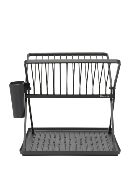 Brabantia SinkSide Foldable Dish Drying Rack, Dark Grey, Dark Grey