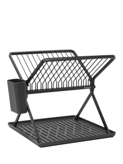 Brabantia SinkSide Foldable Dish Drying Rack, Dark Grey - view 2, Dark Grey
