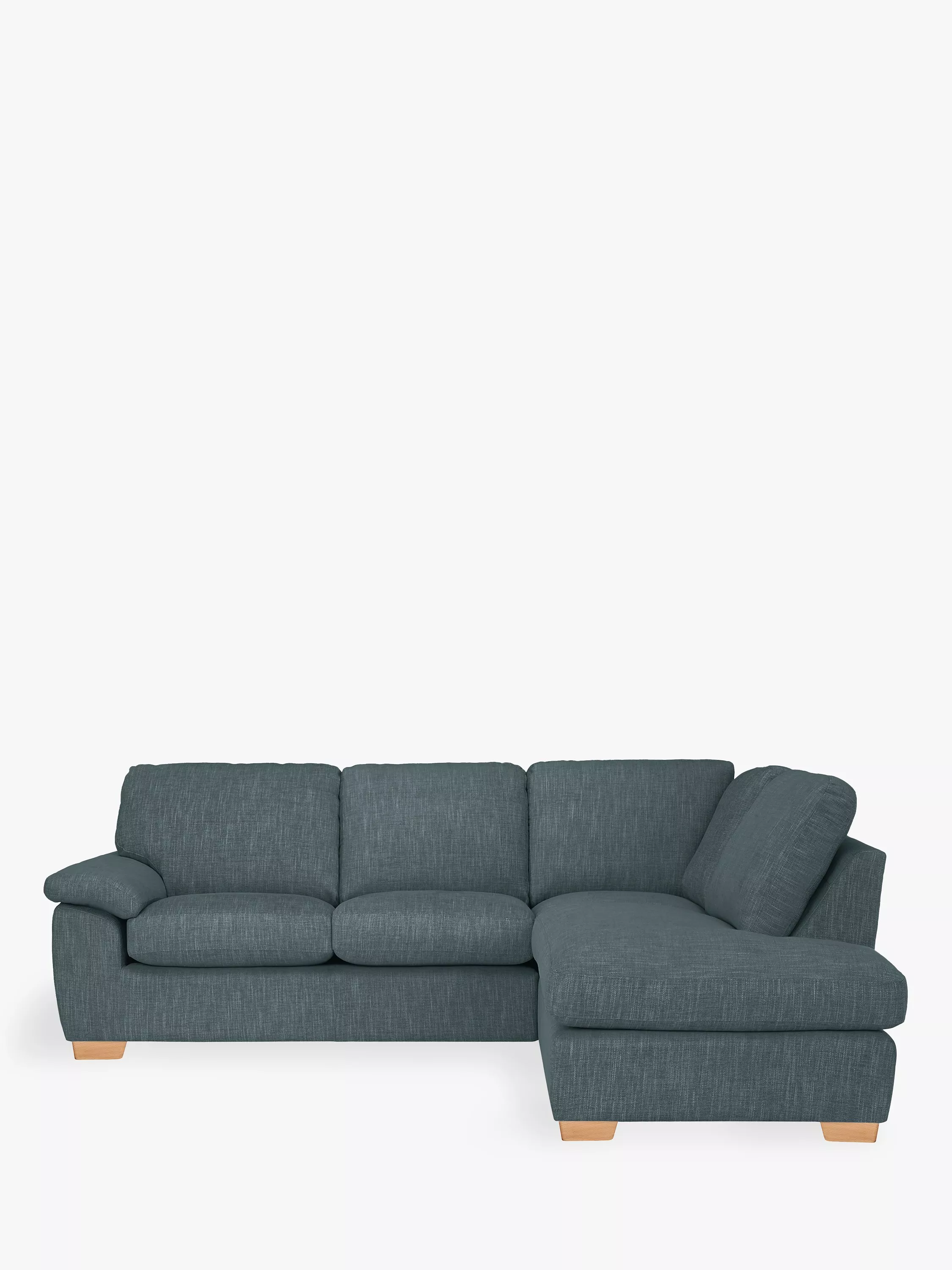 John Lewis Camden 5+ Seater RHF Corner End Chaise Unit, Light Leg