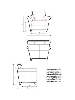 John Lewis Charlotte II Leather Armchair, Light Leg - view 2, Demetra Green