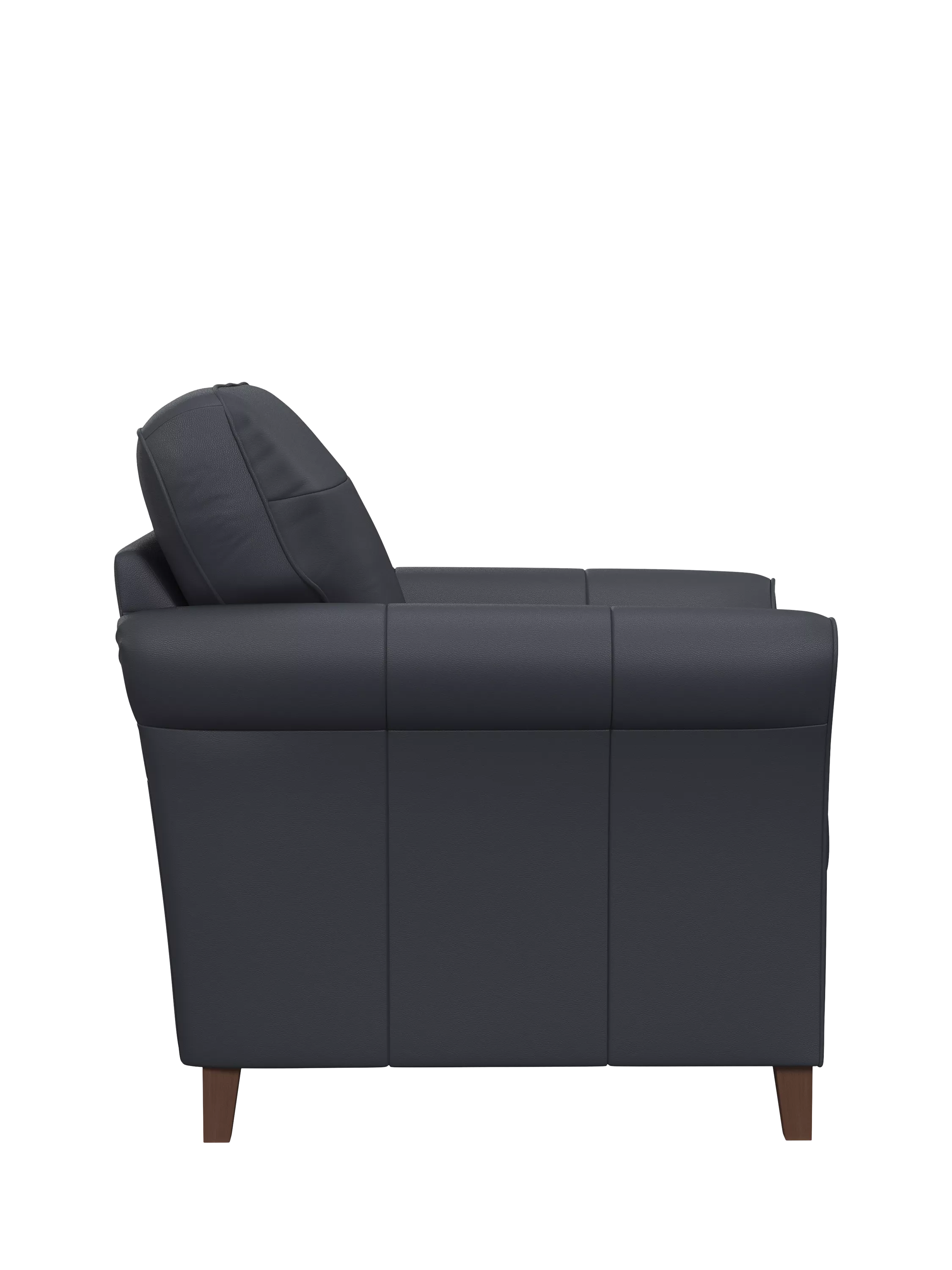 John Lewis Charlotte II Leather Armchair, Dark Leg