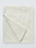 John Lewis Luxury Faux Fur Throw, White