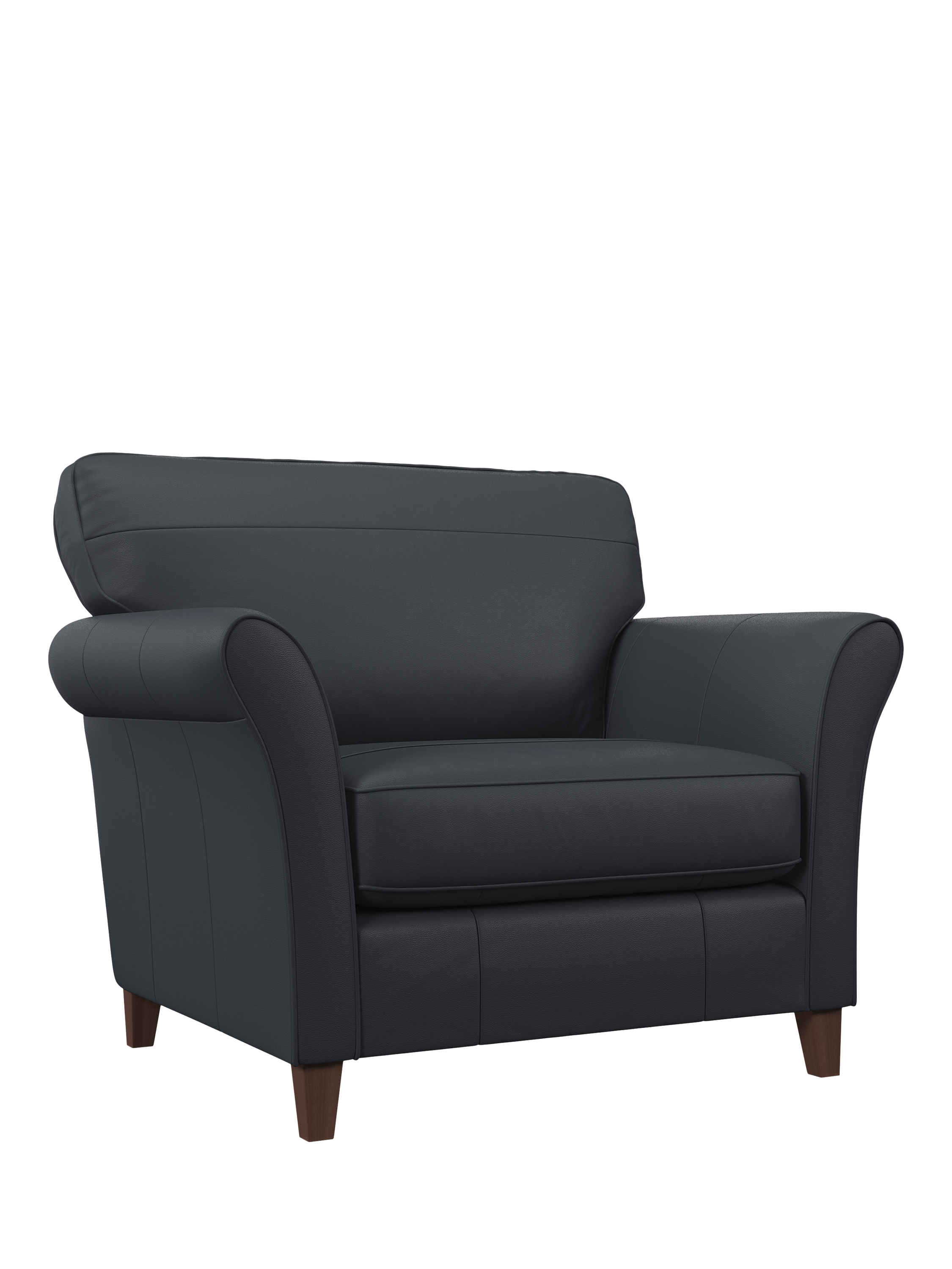 Charlotte II Range, John Lewis Charlotte II Leather Snuggler, Dark Leg, Matt Navy