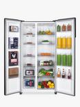Hoover H-FRIDGE 500 HHSBSO6174XK Freestanding 60/40 American Style Fridge Freezer, Stainless Steel