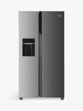 Hoover HOSR5918EIXK Freestanding 60/40 American Style Fridge Freezer, Stainless Steel
