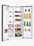 Hoover HOSR5918EIXK Freestanding 60/40 American Style Fridge Freezer, Stainless Steel