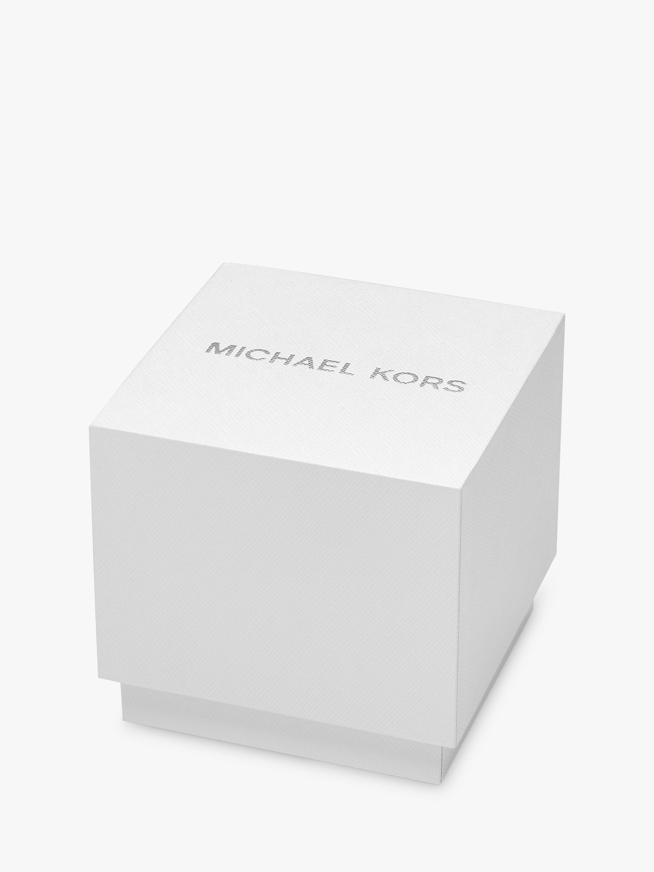Product image 4 of 4, which shows Michael Kors Women's Emery Crystal Double Wrap Bracelet Strap Watch, Silver MK4834