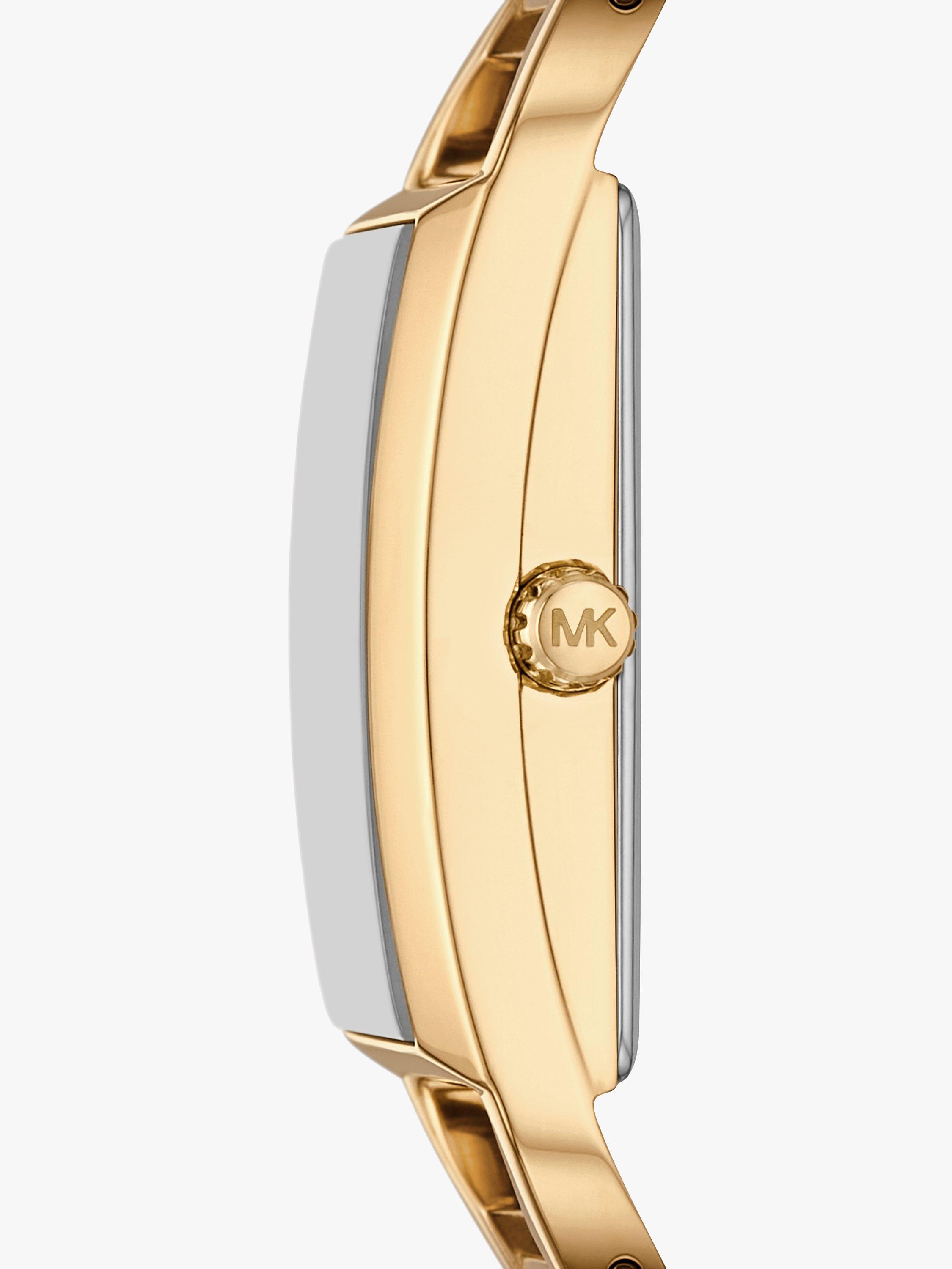 Michael Kors Women s MK Empire Pave Dial Bracelet Strap Watch Gold MK4840