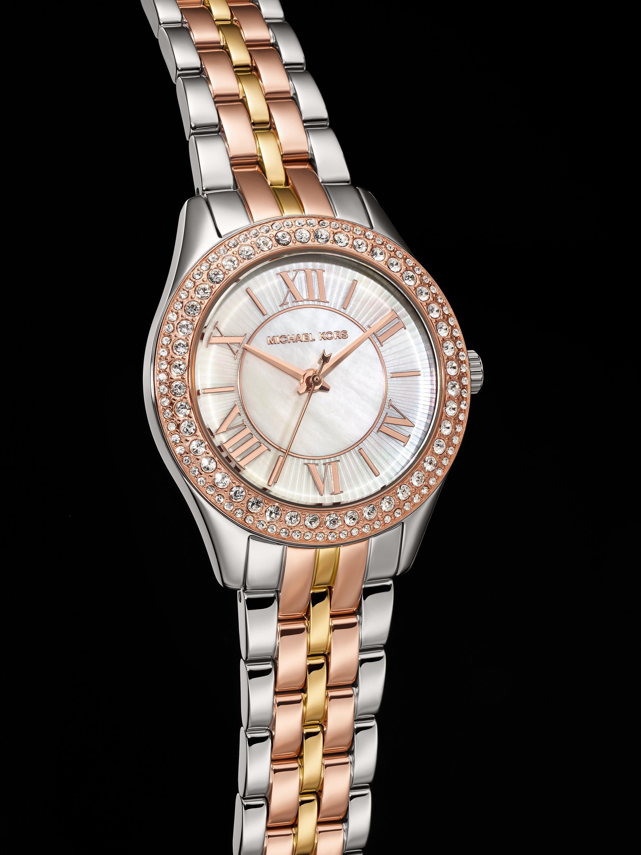 Michael kors tri tone watch best sale