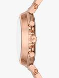 Michael Kors Women's MK7494 Maren Chronograph Bracelet Strap Watch, Rose Gold