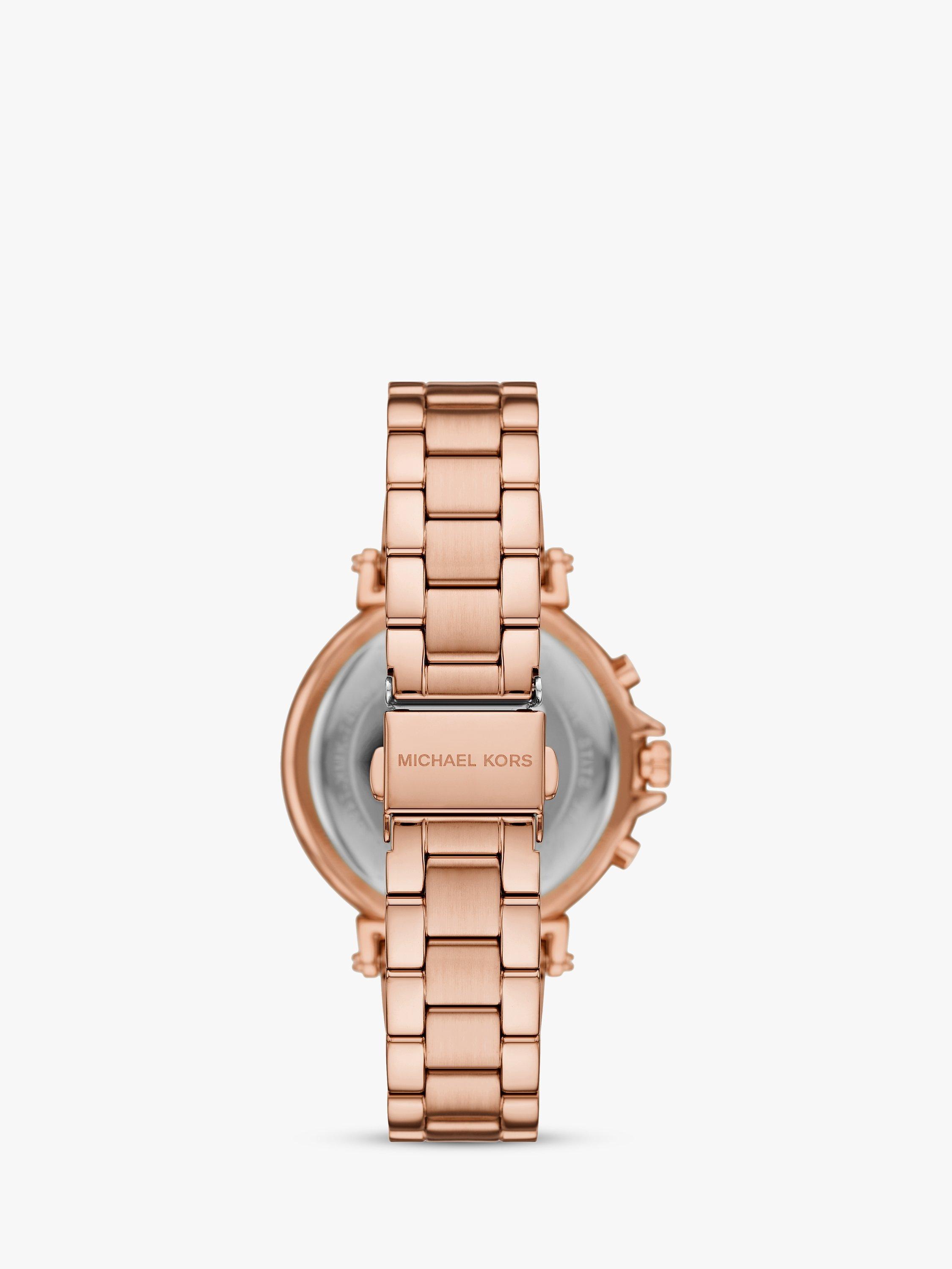 Michael Kors Women s MK7494 Maren Chronograph Bracelet Strap Watch Rose Gold