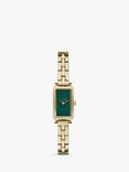 Skagen SKW3146 Women's Hagen Micro Bracelet Strap Watch, Gold/Green