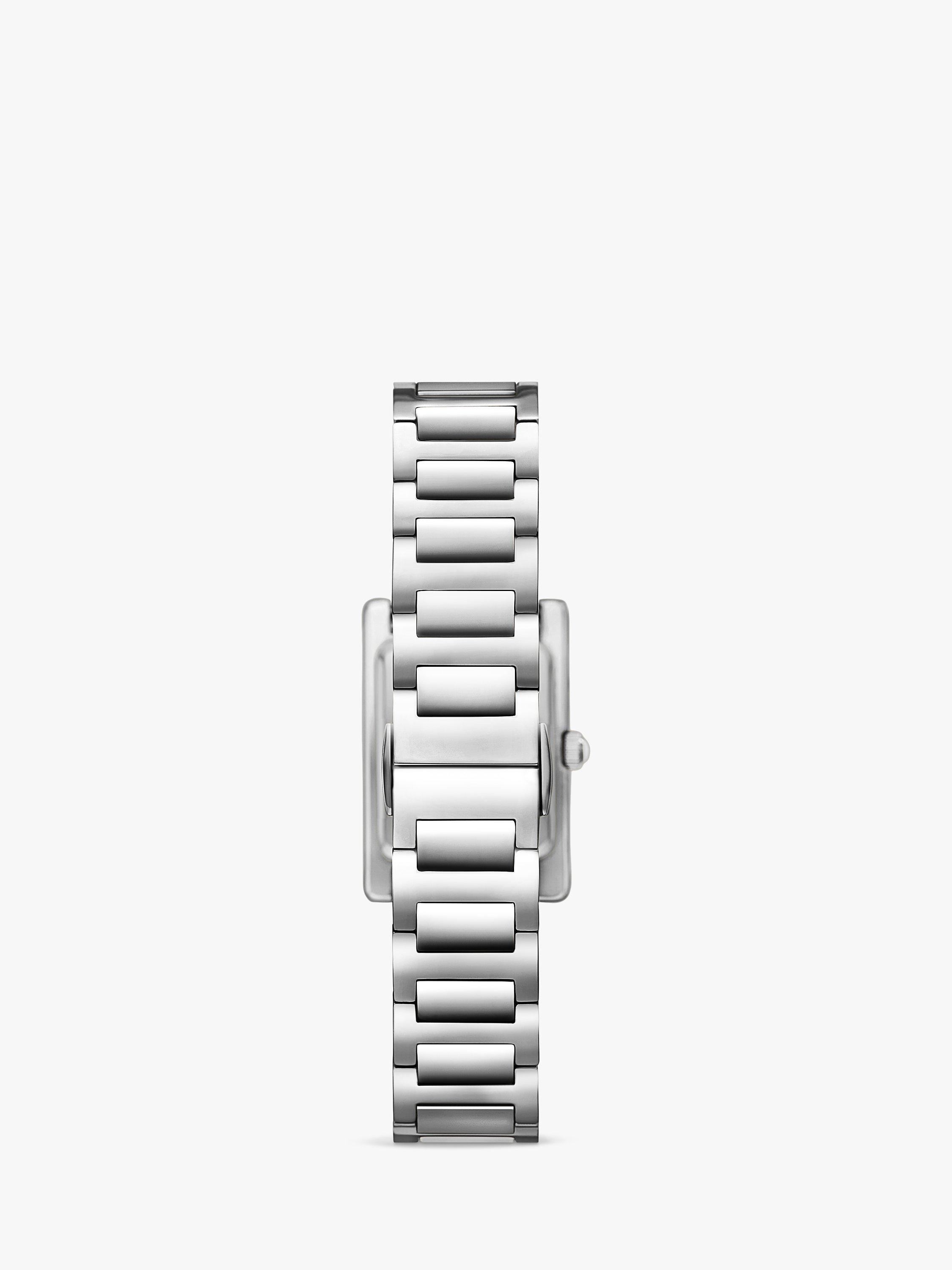 Product image 6 of 7, which shows Emporio Armani AR11625 Women's Genni Crystal Bracelet Strap Watch, Silver