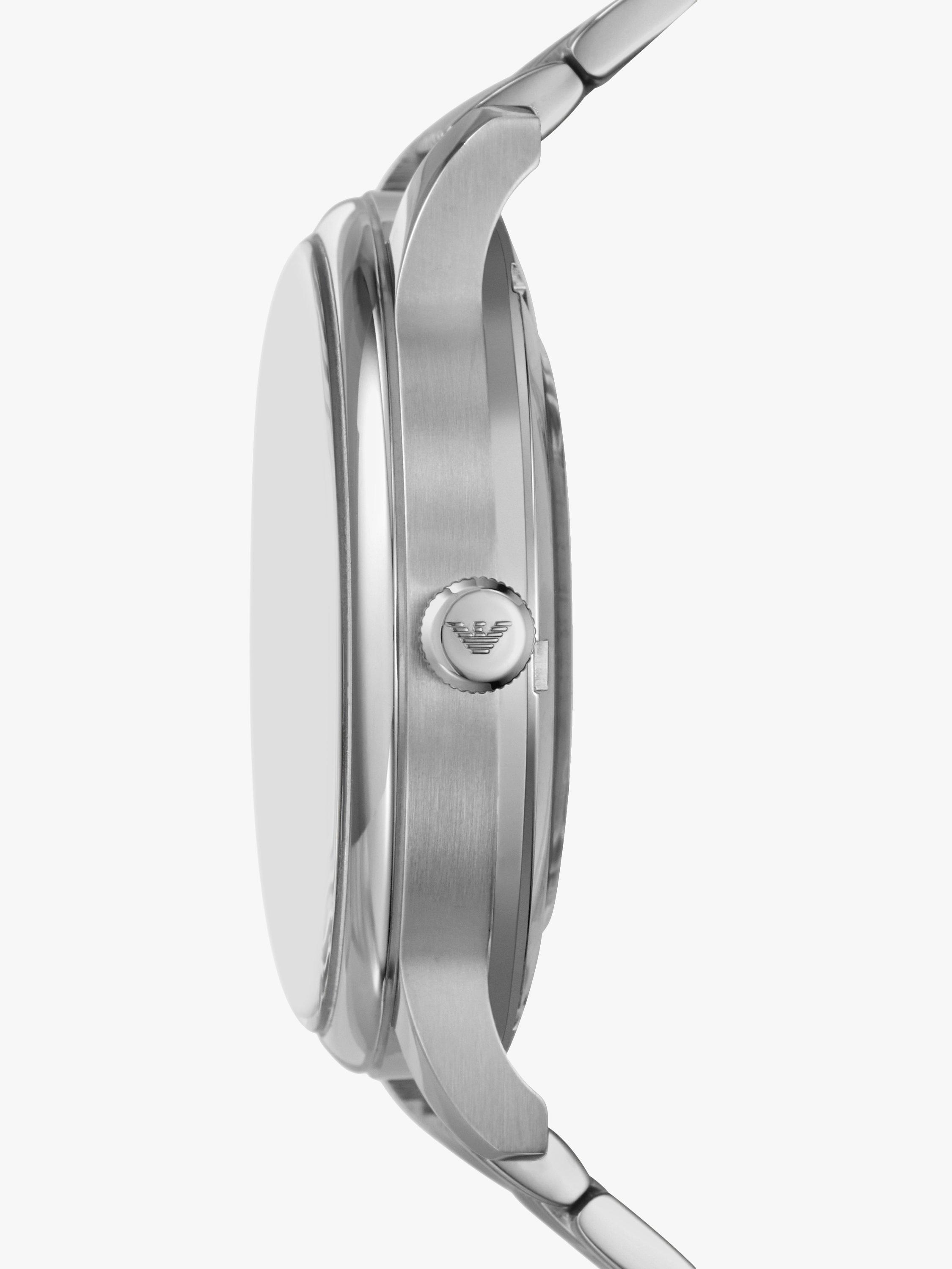 Product image 2 of 4, which shows Emporio Armani Men's Automatic Date Bracelet Strap Watch, Black/Silver AR60081