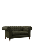 John Lewis Cromwell Small 2 Seater Leather Sofa, Dark Leg