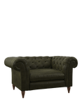 John Lewis Cromwell Leather Snuggler, Dark Leg