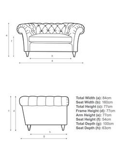 John Lewis Cromwell Leather Snuggler, Dark Leg - view 2, Demetra Green