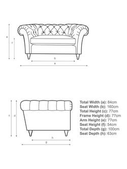 John Lewis Cromwell Leather Snuggler, Dark Leg - view 2, Demetra Light Tan