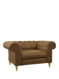 John Lewis Cromwell Leather Snuggler, Light Leg, Demetra Light Tan