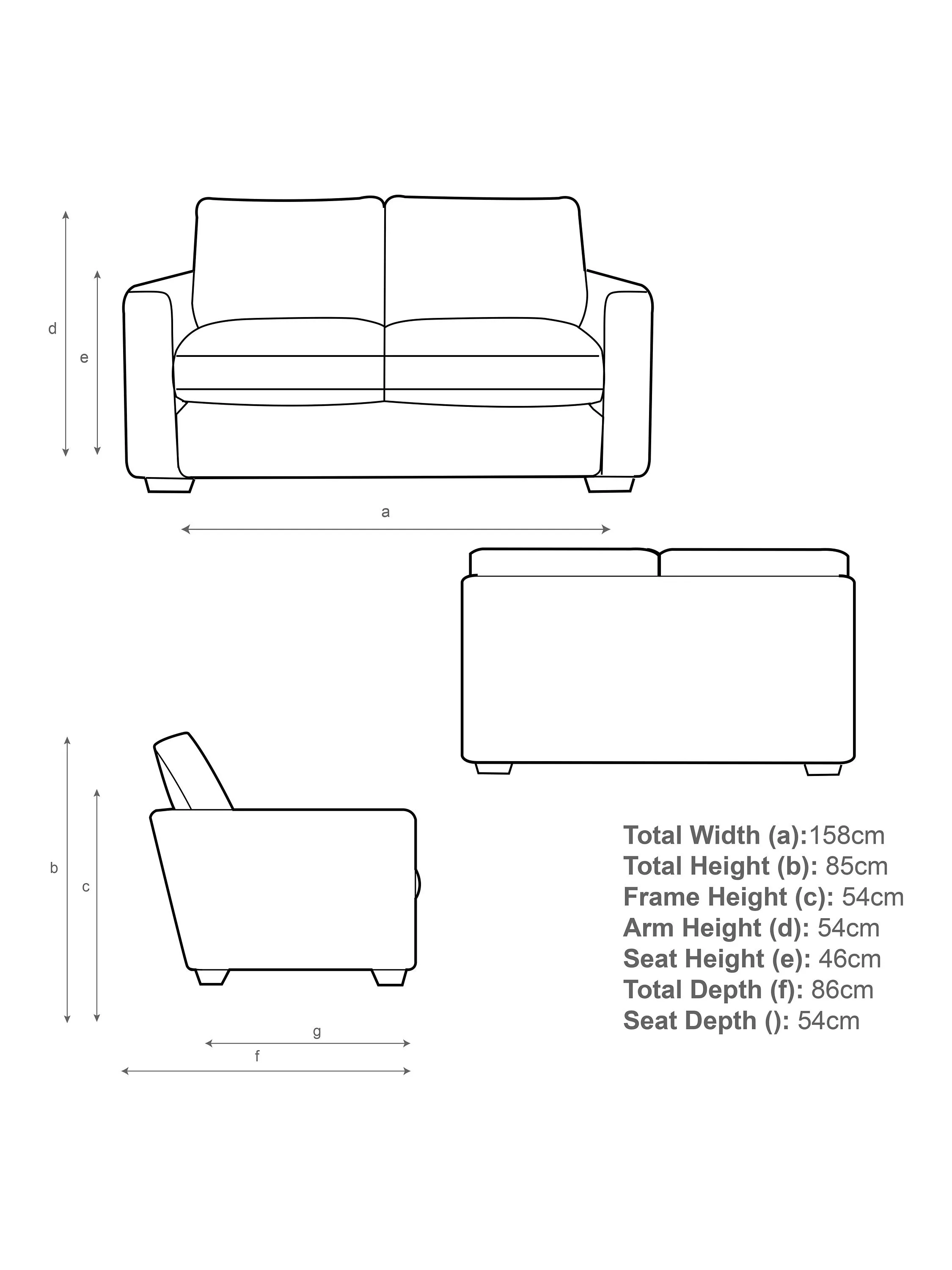 John Lewis Oliver Small 2 Seater Leather Sofa, Light Leg, Matt Chestnut