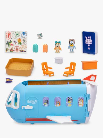 Bluey 3-In-1 Transforming Plane Playset, Multi