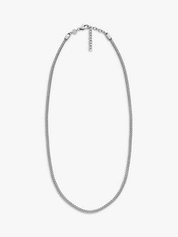 Skagen Silver-Toned Mesh Chain Necklace - view 2, Silver